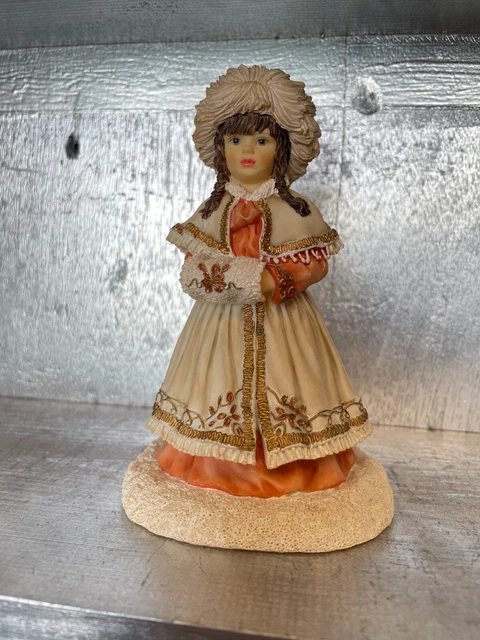 Statuette Fille Aux Fleurs - Leonardo Collection By Christine Haworth, Résine, Occasion