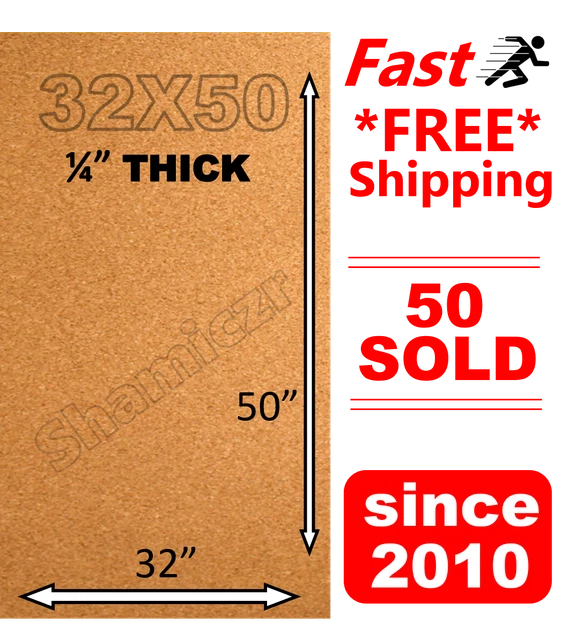 2' X 4' X 1/4" Cork Roll – Natural Cork Bulletin Board Panel For Walls, Messages & DIY Projects - View #8