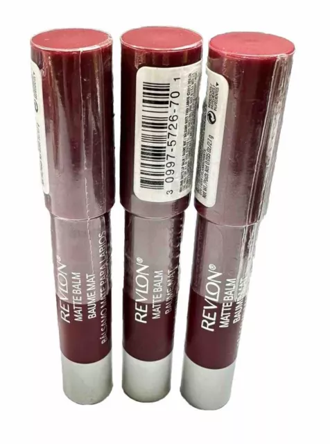 Revlon Matte Balm Lipstick 270 Fiery Flamboyante Lip color Lip Stain 3 Pcs