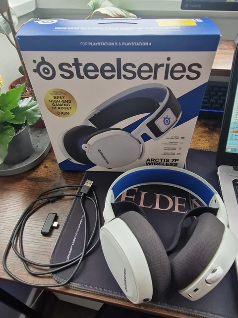 SteelSeries Arctis 7P Wireless Over-Ear Gaming Headset - White