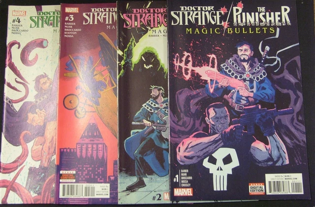 Doctor Strange Punisher Magic Bullets 1-4 Marvel Comic Set Complete 2017 Vf/Nm