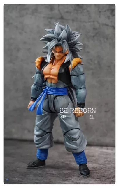 custom dragon ball sh figuarts Gogeta headTransparent blue