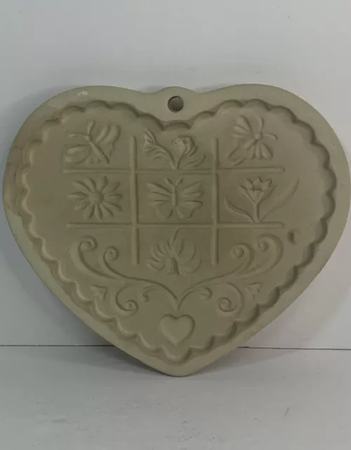 Vintage The Pampered Chef Cookie Mold -Gardens Of The Heart 1996 USA Cookie Mold