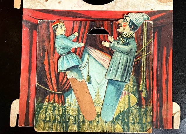Théâtre Guignol Tissu Cirque Théâtre De Porte En Tissu Roba - Castelet Marionnettes 173 Cm, Horloge Réglable, Motif Cirque Jeu Rôle Enfant 3 Ans