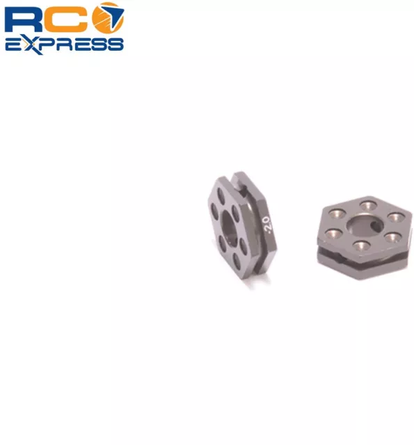 Rueda de aluminio hexagonal Schumacher Racing 4 mm (-2) (Pr) - Ld3 SCHU8619