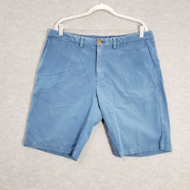 Tommy Bahama Men Shorts 36 Blue Pima Cotton Chino Pockets 9.5" Inseam