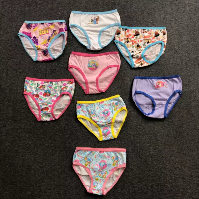 7 PACK Disney Little Girls' Frozen II Panties Multicolor Briefs Size 6 NWOT  