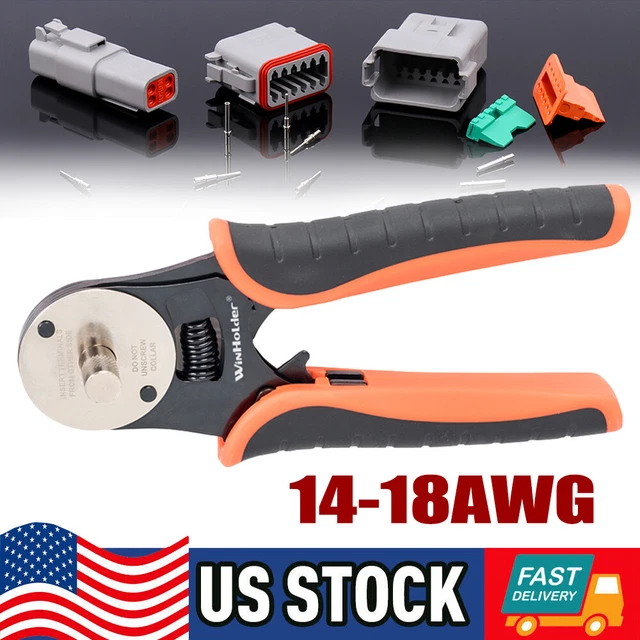 DEUTSCH DSUB CRIMPER 4Way Indent Closed Barrel Crimping Tool 14 16 18