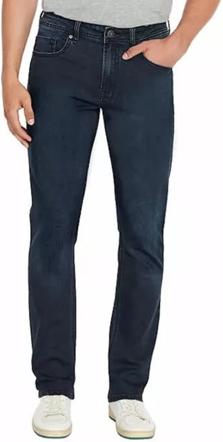 NWoT Buffalo David Bitton Mens Slim Stretch Straight Jeans Blue 36x32 $100 DD164