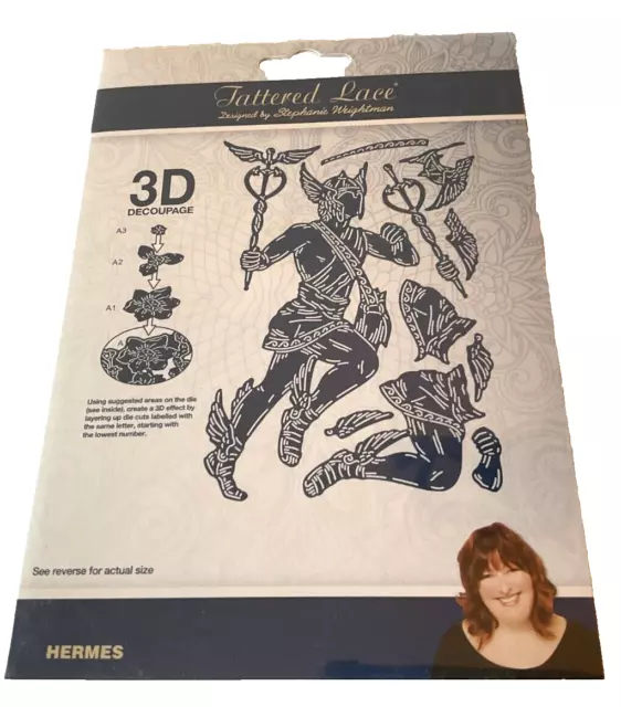 TATTERED LACE: 3D DECOUPAGE " HERMES "  TEN Cutting Dies: Brand  New: