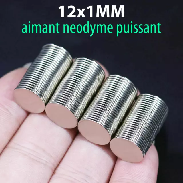 Lot Aimant Neodyme Neodium Disque Rond Fort Puissant Super Magnet