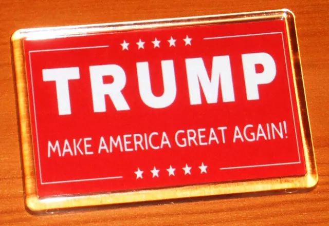 President Donald Trump MAGA Make America Great Again Banner Fridge Magnet