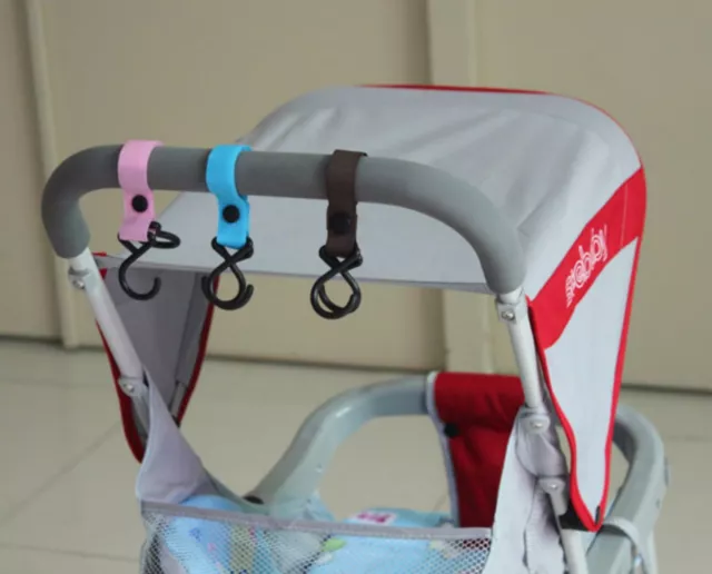 AU Seller 2 pcs One-pair pram stroller hooks hangers  brand new