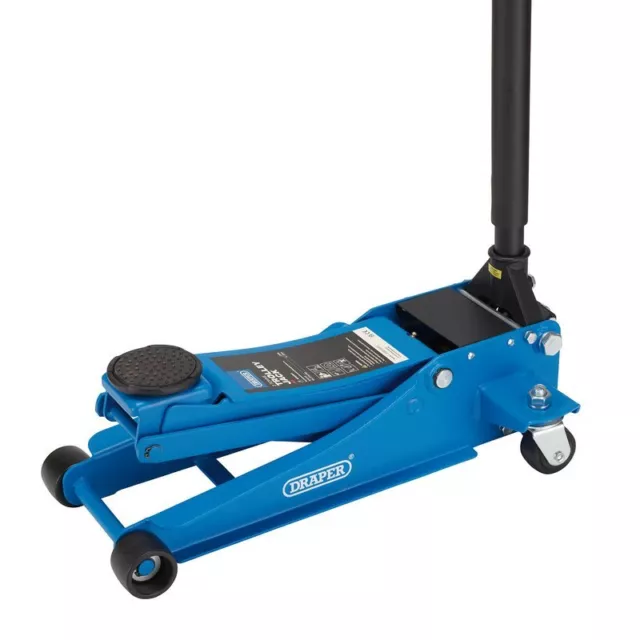 Draper 2 Tonne Low Profile Trolley Jack Lifting Range Min 85mm Max 430mm 28497