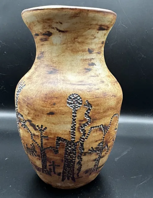 Andrea Winters Signed Studio Pottery Vase 7” Native American Moab Utah 1995
