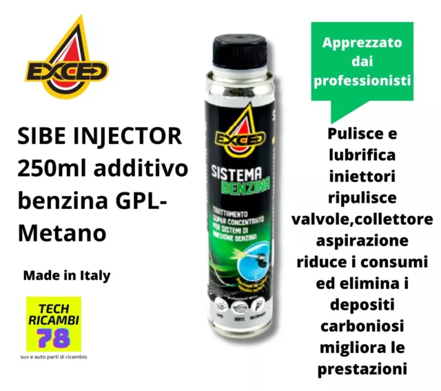 Additivo benzina pulitore iniettori GPL CNG Exced 250ml