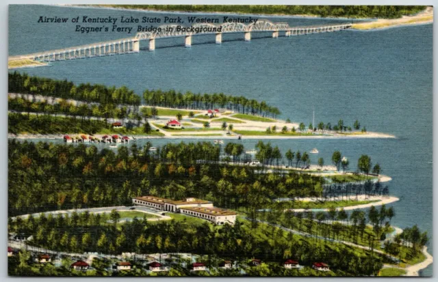 Eggner's Ferry Bridge, Kentucky Lake State Park Aerial View, Kentucky - Postcard