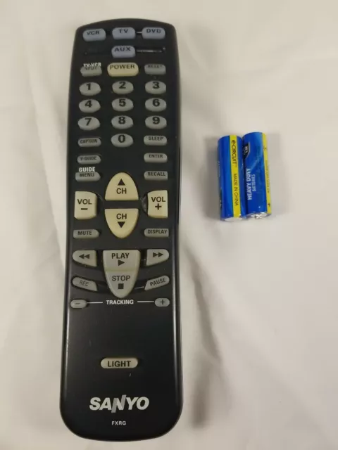 SANYO FXRG TV Remote Control. Cleaned/Tested/Batteries Included