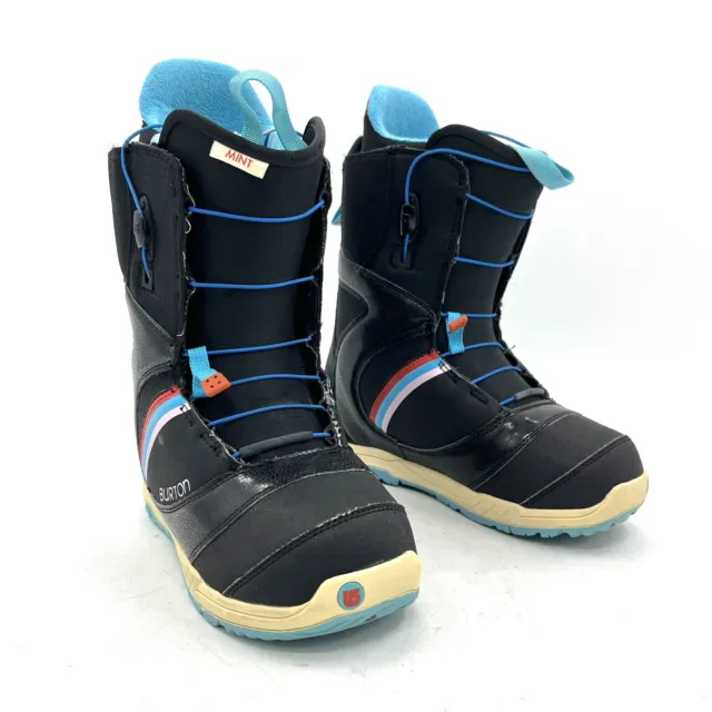 Burton Mint Black Speedlace Snowboard Boots Women's Size 7.5