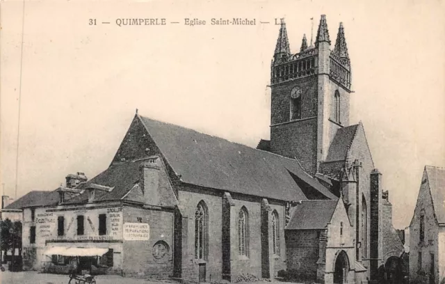 CPA Quimperlé église Saint-Michel