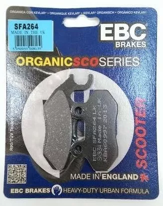 Fits SYM Symply 50 (2007 to 2014) EBC Organic FRONT Disc Brake Pads (SFA264)