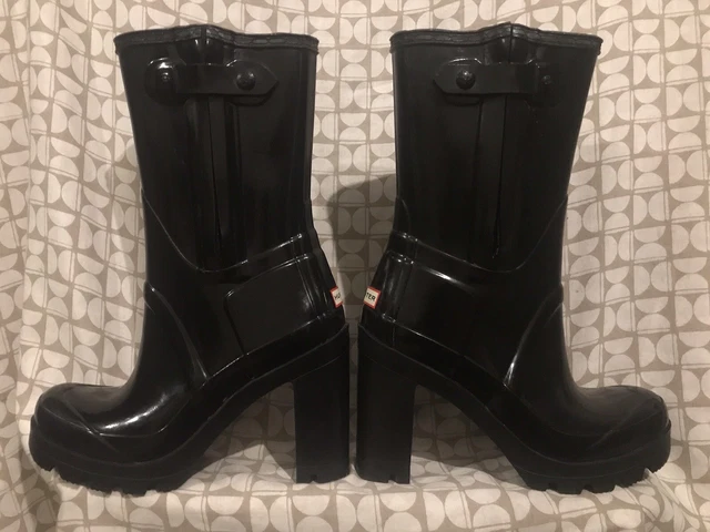 Heeled discount hunter wellies