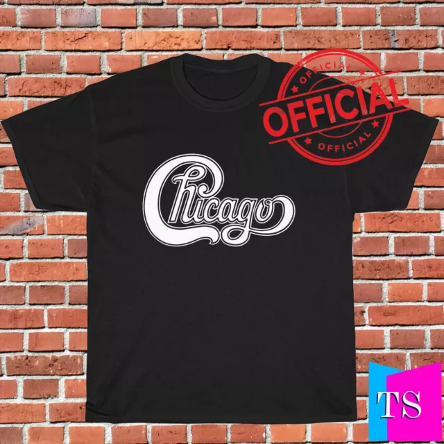 New T-Shirt Chicago Pop Rock Band Logo Black Size S-5XL TE8364
