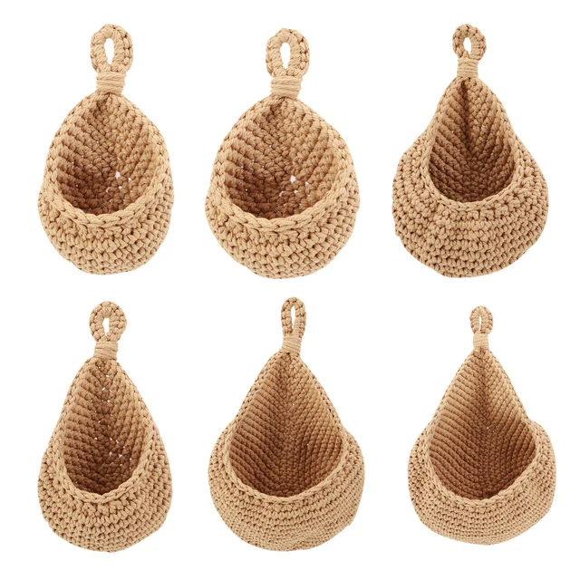 HANGING BASKET WALL Planters Jute Teardrop Wall Decor for Plants