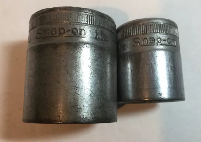 Vintage Snap On SW400  1-1/4" & SW320 1" Socket 1/2” Drive 12 Point