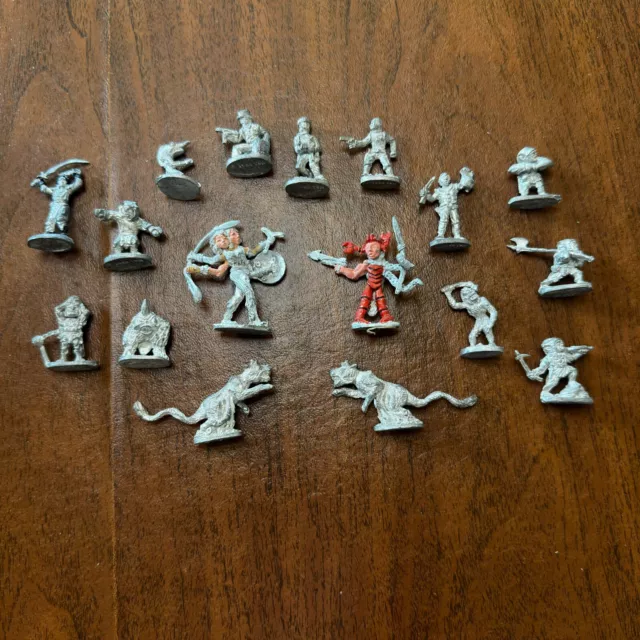 LOT OF 17 VINTAGE RAL PARTHA TSR LEAD METAL MINIATURES UNPAINTED star frontiers