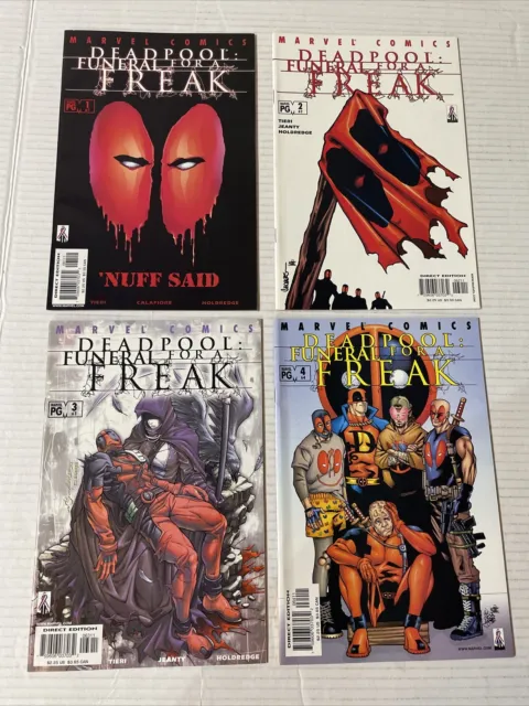 Deadpool Funeral For A Freak Set 61 62 63 64 1 2 3 4 Tieri Marvel Comics Set Run