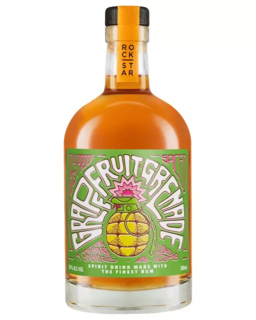 Rockstar Spirits Grapefruit Grenade Navy Strength Spiced Rum 500ml