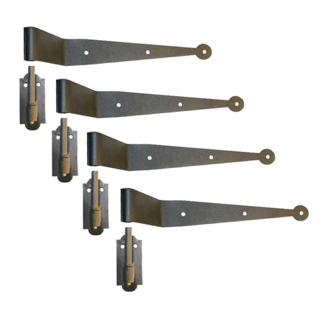 Black Pintle Strap Hinge 2.25 Inch Offset Shutter Hinge Renovators Supply