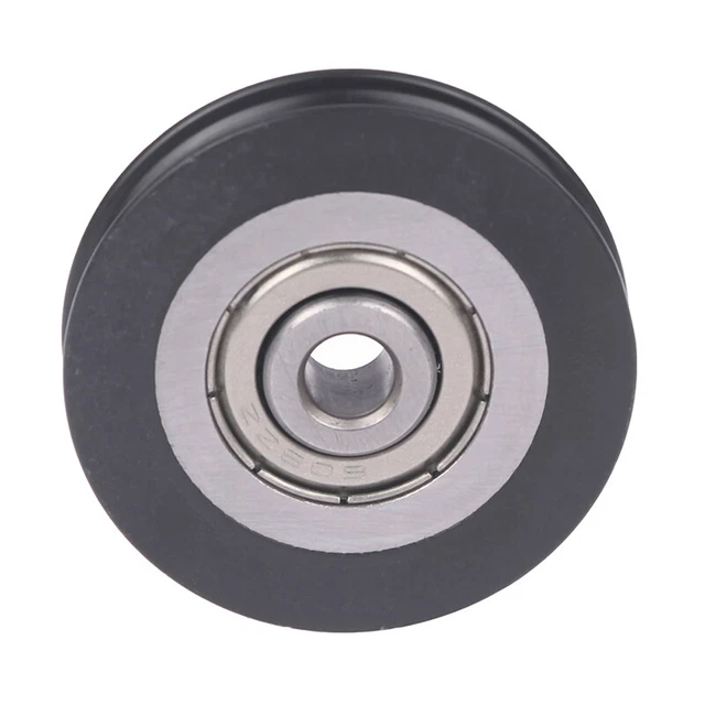 6*39*8mm U Groove Over Line Wheel Rubber Wrapped Plastic Nylon Bearing Roller CB