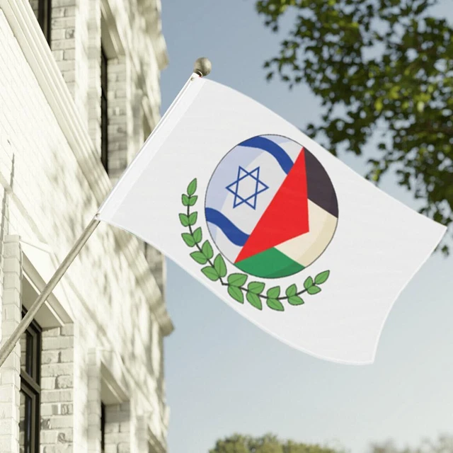 PALESTINE ISRAEL FLAG Large Palestinian Middle East 5x3 FT Peace Banner