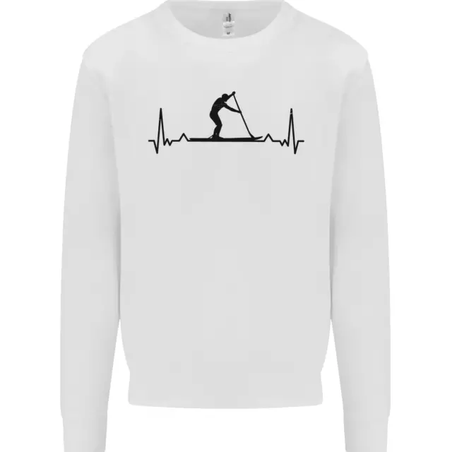 Paddleboarding ECG Paddleboard Pulse Kids Sweatshirt Jumper