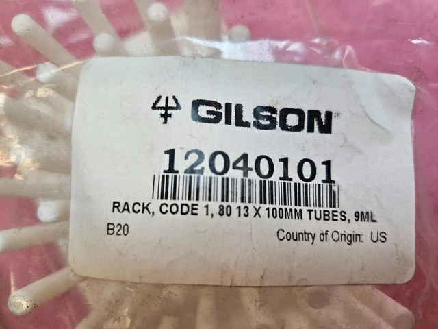 Gilson™ 12040101 Position Rack Tube Vessel Type