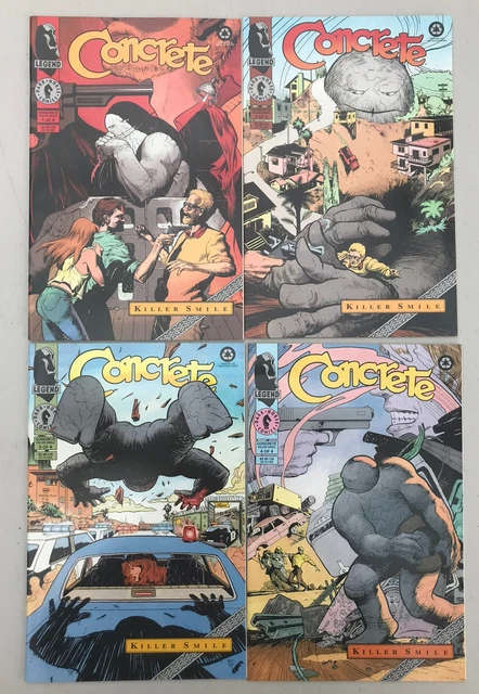 Concrete Killer Smile 1-4 Dark Horse Comics Complete Set Run