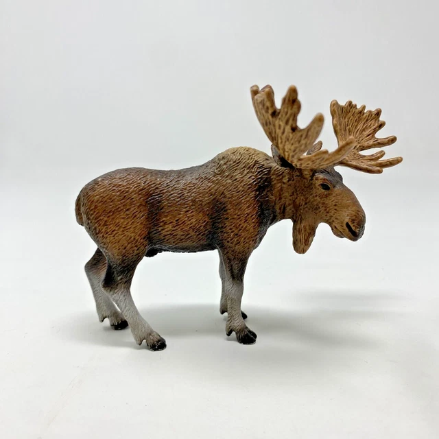 Schleich MOOSE Animal Figure 2009 Retired Wildlife Male BULL