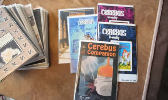 Cerebus the Aardvark HUGE x53 issue comic lot Latter Days Church|State Bi-Weekly