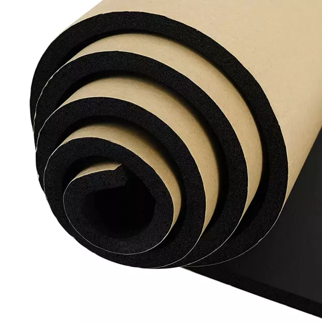 Neoprene Sponge Foam Rubber Sheet Roll Self Adhesive Easy Adhesive Padding Black