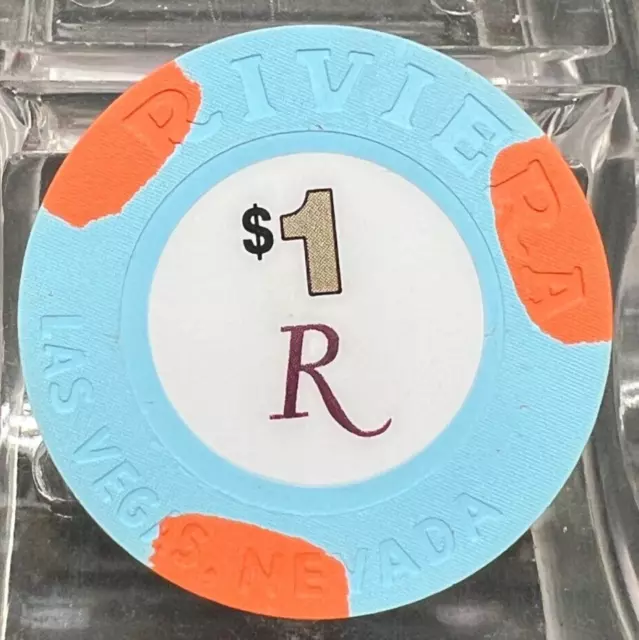 $1 Riviera Hotel & Casino Las Vegas NV Gaming Chip [Closed 2015] - GC009