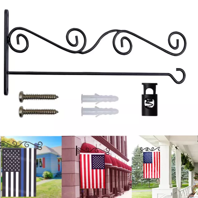 Garden Flag Holder Wall Garden Flag Stand Flag Wall Hanger Porch Outdorr Decor