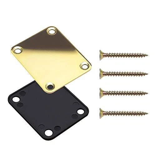 Plaque De Manche Incurvée Pour Guitare électrique Ou Cigar Box – Renforce La Fixation, Couleur Noire