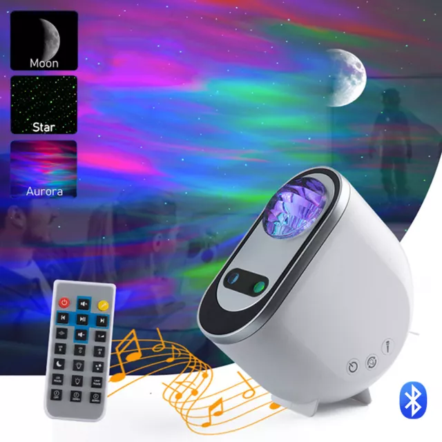 Bluetooth LED Sternenhimmel Lampe Projektor Galaxy Musik Starry Stern Nachtlicht