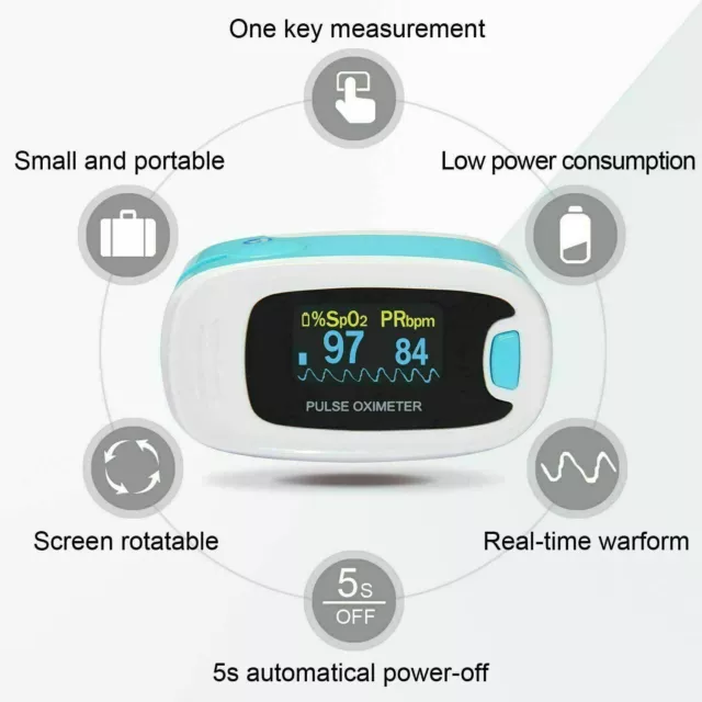 Digital Color Finger Pulse oximeter SpO2 Blood Oxygen monitor oxímetro de pulso