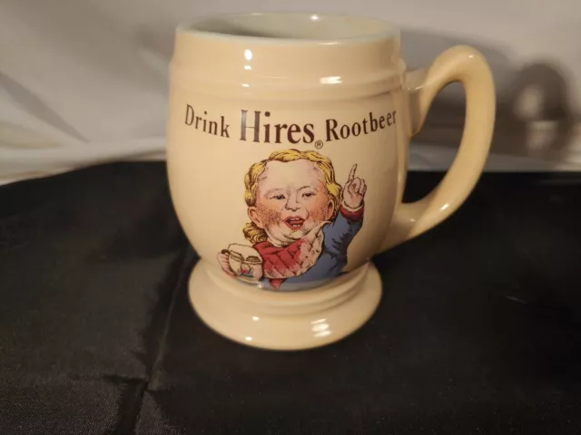 Hires Root Beer Earthenware Mug #4390 1970's REPRODUCTION 1905 Mug