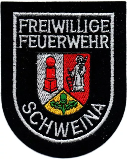 Ärmelabzeichen Freiwillige Feuerwehr Schweina in silber