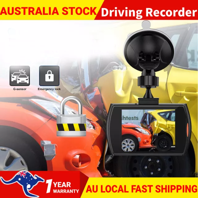 Car Dash Cam Full HD 1080P Wide Angle Camera Video Vehicle Recorder Night Vision