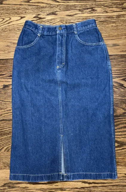 Vintage 1990’s Cheryl Tiegs Long Denim Skirt Size 12
